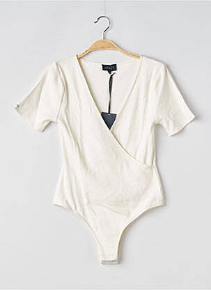 Body stretch manches courtes blanc JOACY femme