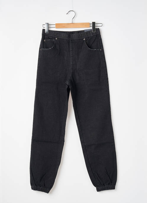 Jeans coupe droite stretch taille normale noir JOACY femme