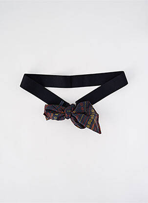 Ceinture fermeture liens à nouer noir JOACY femme