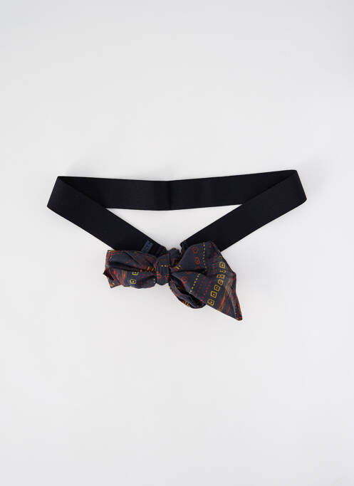 Ceinture fermeture liens à nouer noir JOACY femme