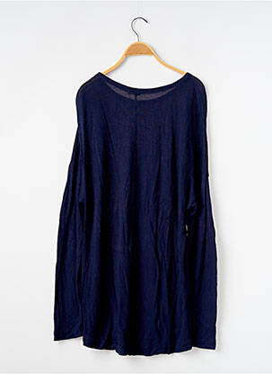 Pull coupe droite manches longues bleu OYSHO femme