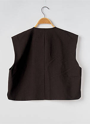 Gilet sans manche coupe droite noir ZARA femme