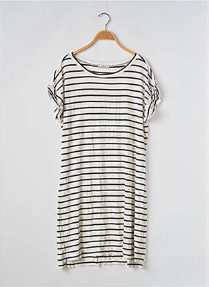 Robe mi-longue blanc LE PHARE DE LA BALEINE pour femme