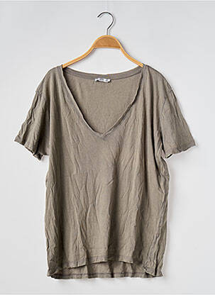 T-shirt gris ZARA pour femme
