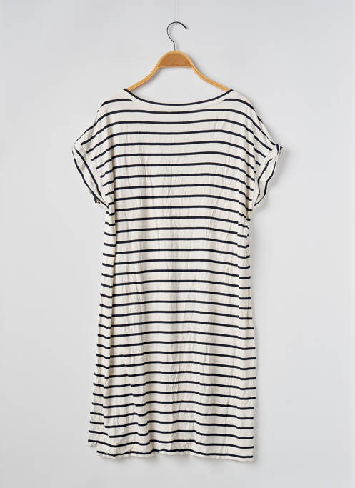 Robe mi-longue blanc LE PHARE DE LA BALEINE pour femme