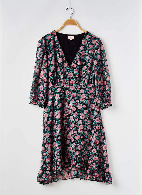 Robe courte manches 3/4 manches 3/4 noir GOA femme