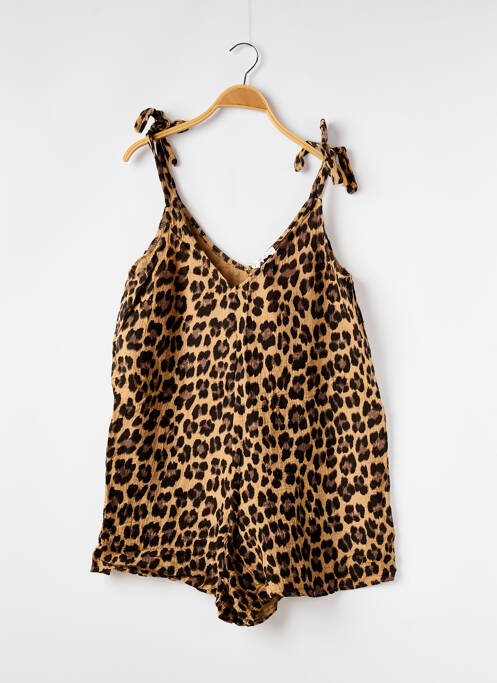 Combishort sans manche sans manche marron PRETTY WIRE femme