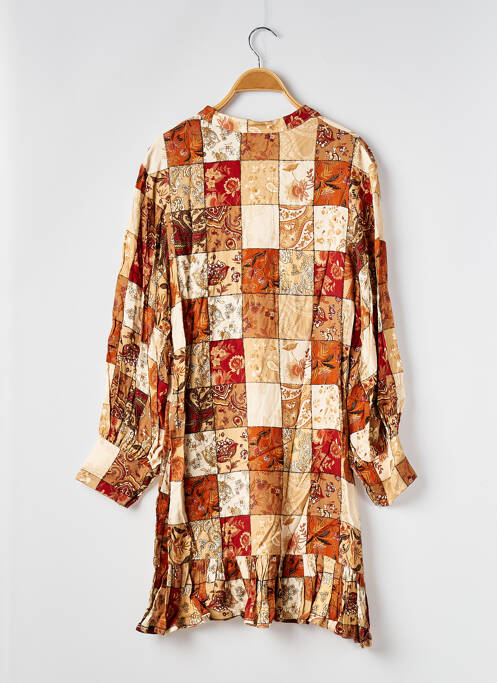 Robe mi-longue orange REZINE femme