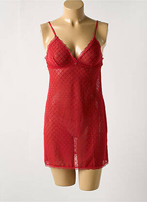 Nuisette/combinette légère et transparente rouge ANTIGEL femme