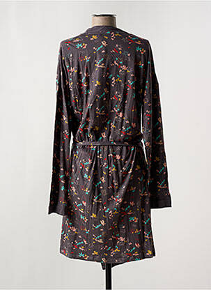 Robe de chambre tissage jersey gris ESKIMO femme