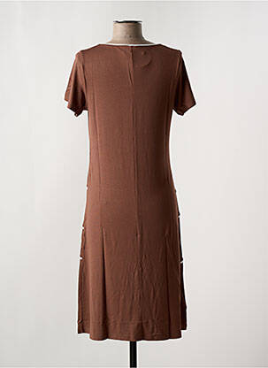 Chemise de nuit stretch marron LINGELOR femme