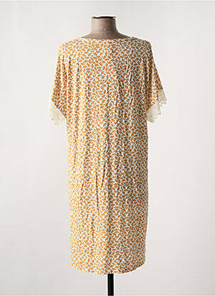 Chemise de nuit col v jaune ANTIGEL femme