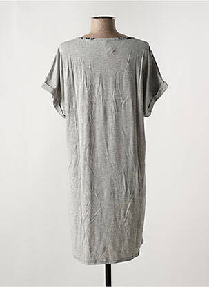 Chemise de nuit imprimé fleurs gris ANTIGEL femme