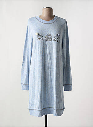 Chemise de nuit bleu LOHE pour femme