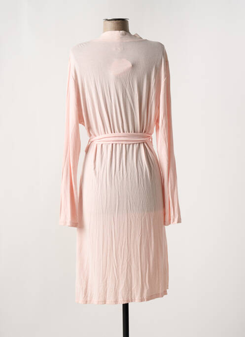 Robe de chambre tissage jersey rose LINGELOR femme