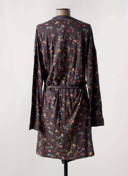 Robe de chambre tissage jersey gris ESKIMO femme