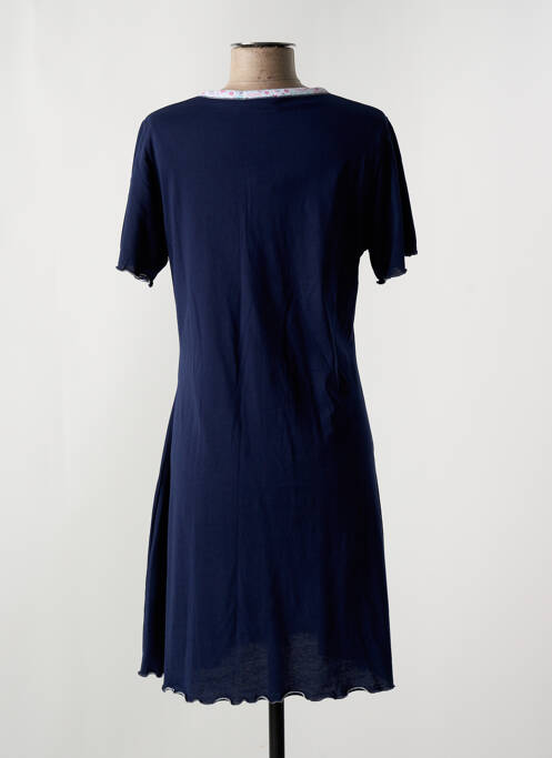 Chemise de nuit stretch bleu JULIA femme