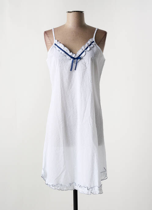 Nuisette/combinette stretch blanc JULIE femme