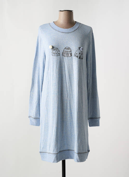 Chemise de nuit bleu LOHE pour femme