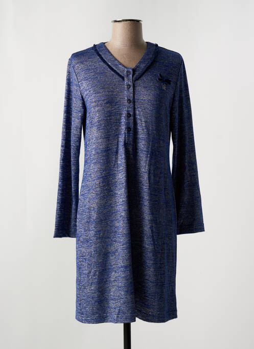 Chemise de nuit bleu LOHE pour femme