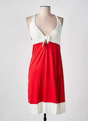 Robe de plage coupe cintrée rouge LINGELOR femme