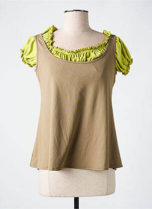 Top manches courtes manches courtes beige LE BOURGET femme