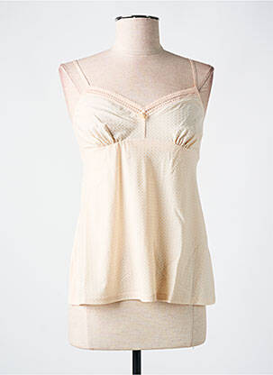 Top/caraco bretelles élastiquées beige ANTIGEL femme