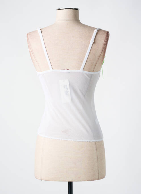Top/caraco bretelles élastiquées ajustables blanc RAGNO femme