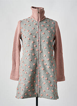 Gilet manches longues rose DOLCE VITA pour femme