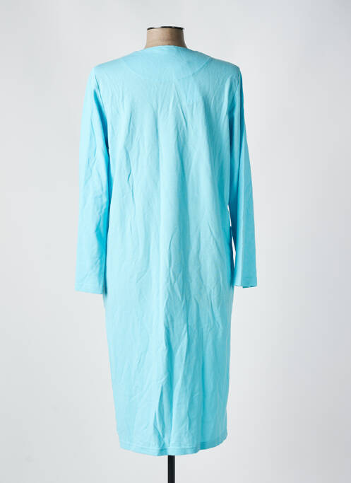 Robe de chambre stretch bleu JULIE femme