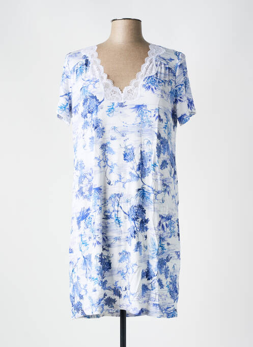 Chemise de nuit bleu ANTIGEL pour femme