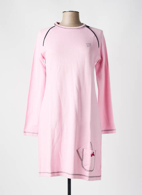 Chemise de nuit rose LOHE pour femme