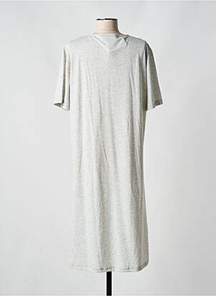 Chemise de nuit col v gris PRIMA ROSA femme