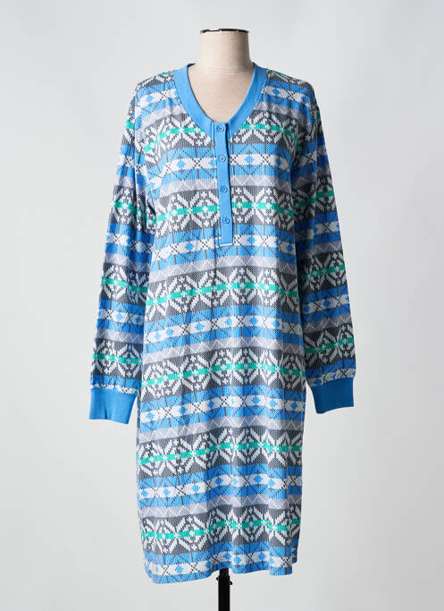 Chemise de nuit bleu LOHE pour femme
