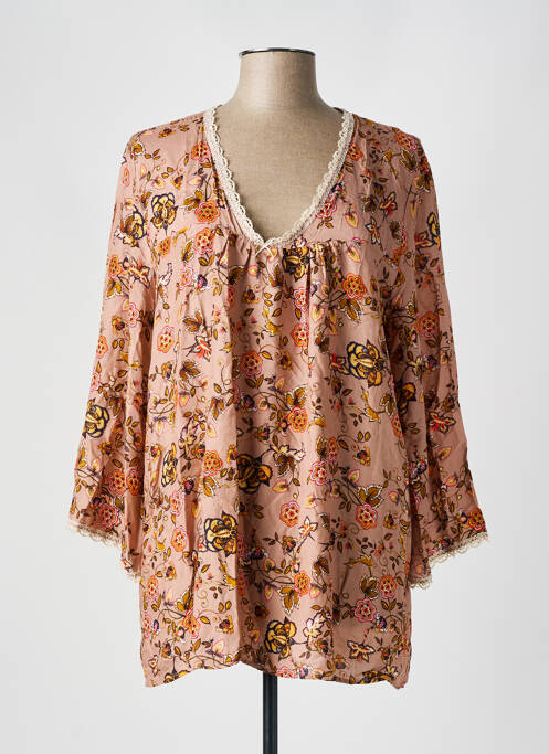 Top marron ANTIGEL pour femme