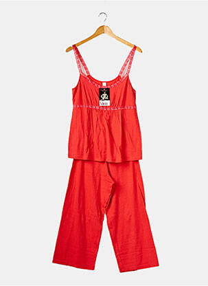 Pyjama manches bretelles rouge NINA VON C femme
