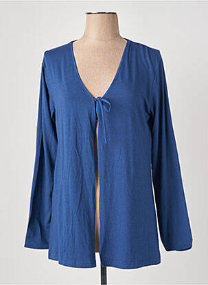 Robe de chambre tissage jersey bleu ESKIMO femme