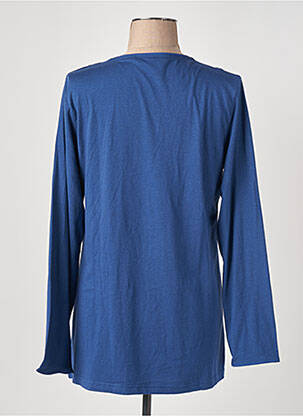 Robe de chambre tissage jersey bleu ESKIMO femme