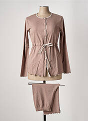 Pyjama marron LINGELOR pour femme seconde vue