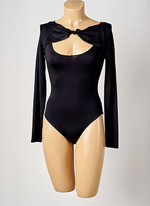 Body stretch manches longues noir LE BOURGET femme
