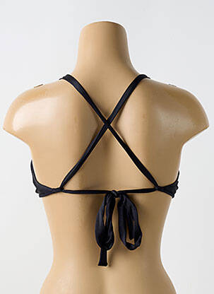 Haut de maillot de bain stretch haut soutien-gorge avec mousse de rembourrage amovible noir LULI FAMA femme