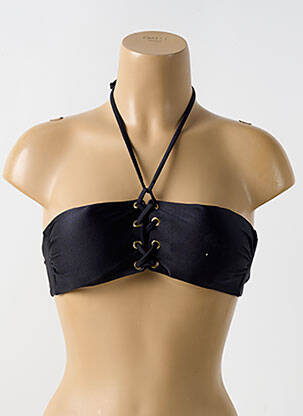 Haut de maillot de bain stretch haut soutien-gorge avec mousse de rembourrage amovible noir LULI FAMA femme