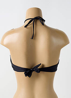 Haut de maillot de bain stretch haut soutien-gorge avec mousse de rembourrage amovible noir LULI FAMA femme