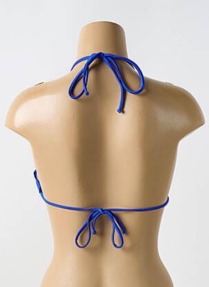 Haut de maillot de bain stretch haut soutien-gorge avec mousse de rembourrage amovible bleu LULI FAMA femme