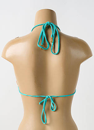 Haut de maillot de bain stretch haut soutien-gorge avec mousse de rembourrage amovible bleu LULI FAMA femme