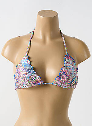 Haut de maillot de bain stretch haut soutien-gorge avec mousse de rembourrage amovible rose LULI FAMA femme
