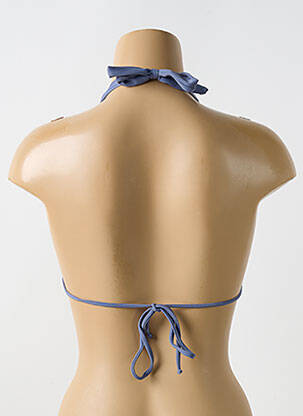 Haut de maillot de bain stretch haut soutien-gorge avec mousse de rembourrage amovible bleu LULI FAMA femme