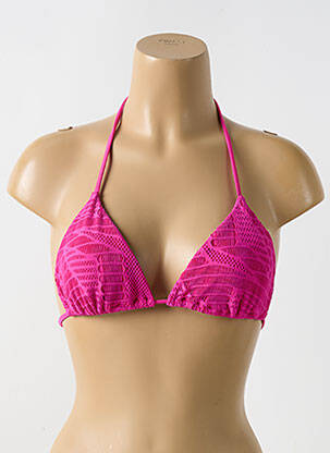 Haut de maillot de bain stretch haut soutien-gorge avec mousse de rembourrage amovible rose LULI FAMA femme