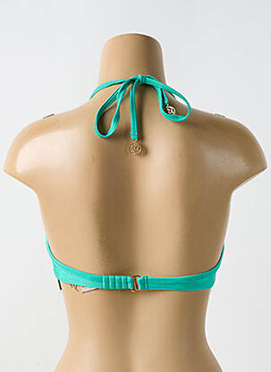Haut de maillot de bain stretch haut soutien-gorge moulé bleu LULI FAMA femme