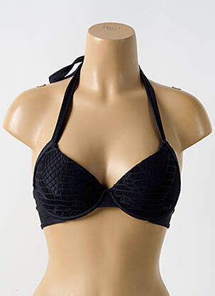 Haut de maillot de bain stretch haut soutien-gorge moulé noir LULI FAMA femme